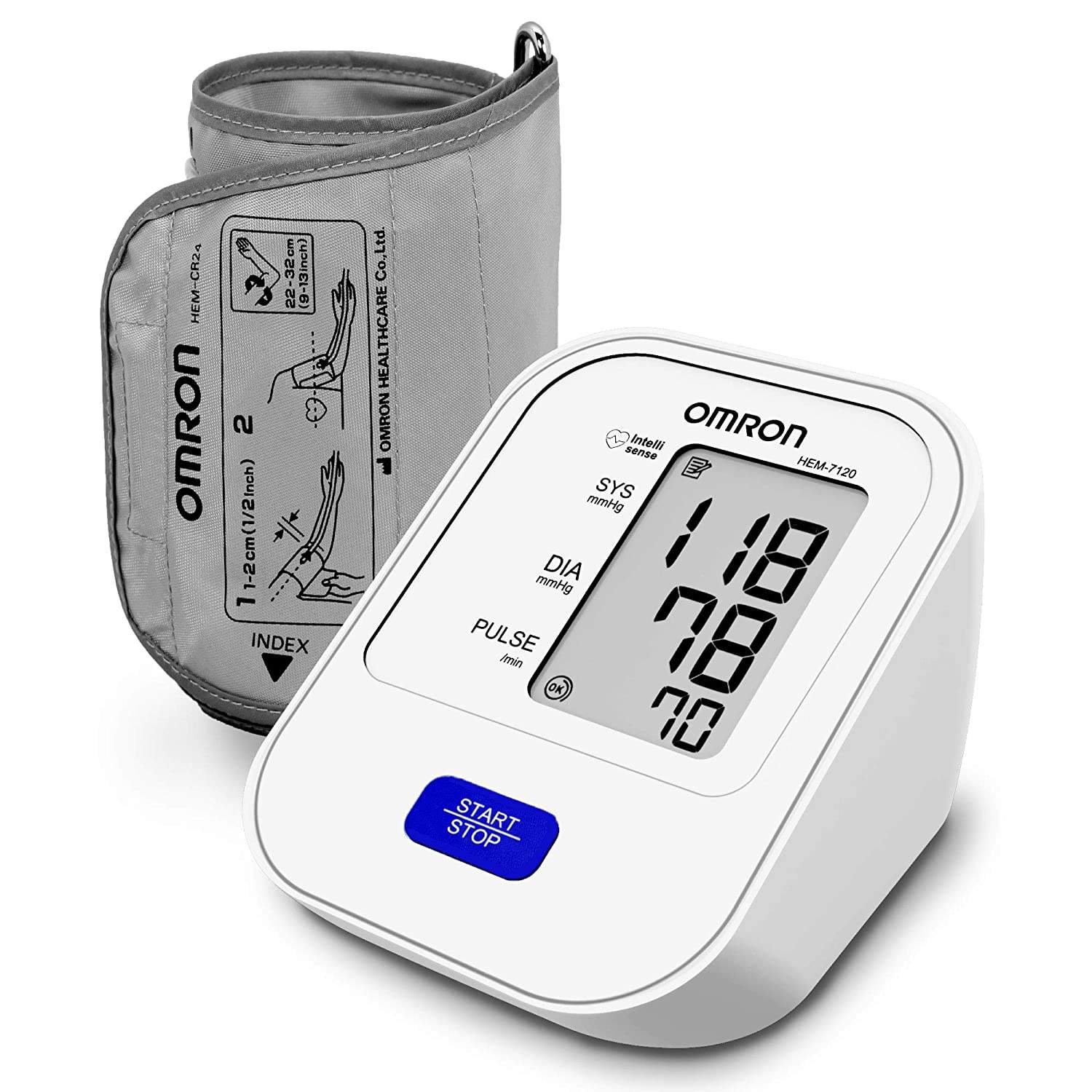 Omron HEM 7120 Fully Automatic Digital Blood Pressure Monitor With ...